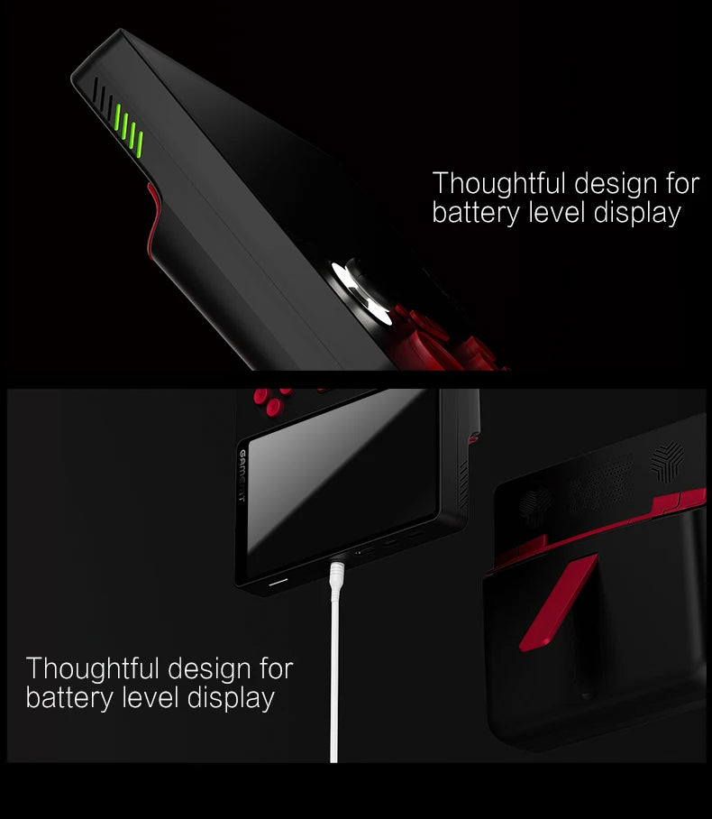 Console portatile E5 - Console per videogiochi con power bank da 6000 mAh, schermo IPS da 5 pollici, 22 W, console per videogiochi arcade classica con macchina per giochi retrò