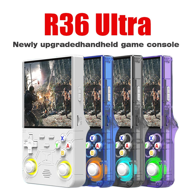 Console R36 – Ultra Retro Handheld, display da 4,0", sistema Linux open source, 128 GB di spazio di archiviazione, lettore di videogiochi portatile