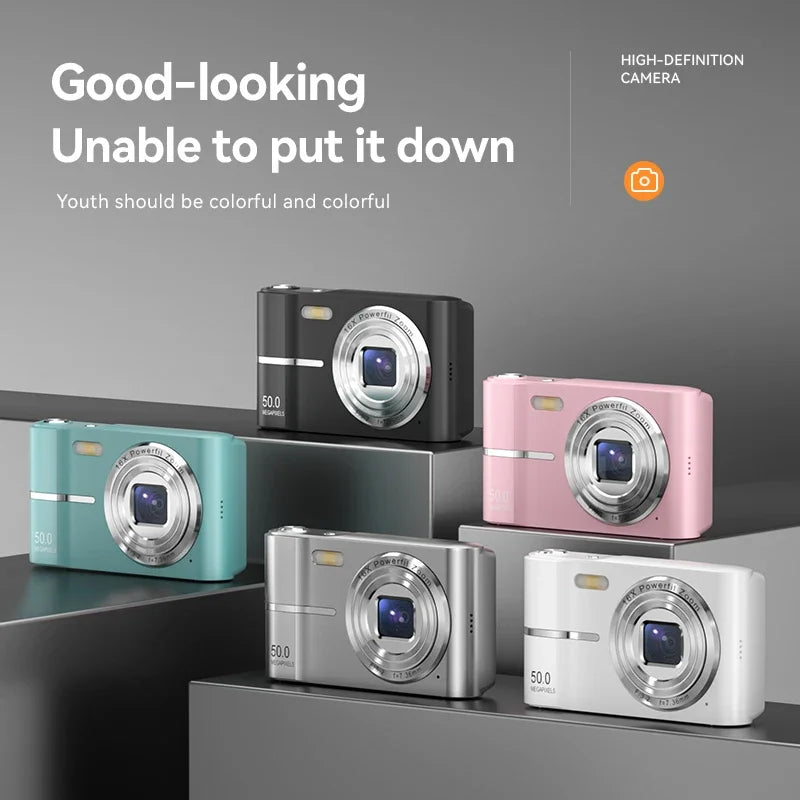 Fotocamera digitale Xiaomi: videoregistratore compatto 4K 50MP con zoom 16x, anti-vibrazione, flash e funzioni di ripresa all'aperto