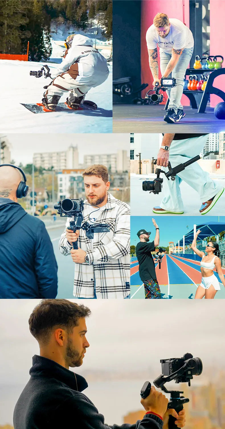 FeiyuTech Stabilizer Mini – Gimbal per smartphone a 3 assi con tracciamento AI, modulo intelligente integrato per fotocamere Mini 3 e Mini 3 Pro