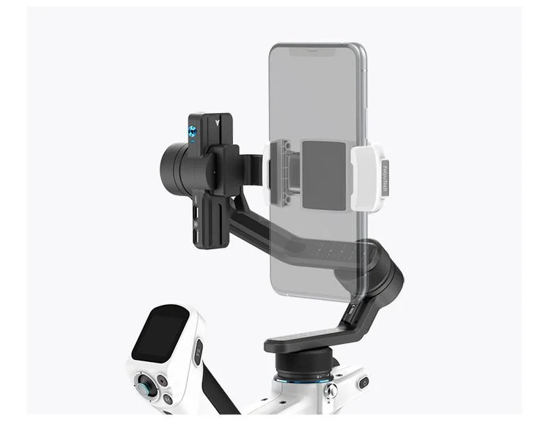 FeiyuTech SCORP Mini 2 – Kit Gimbal, Stabilizzatore a 3 assi per fotocamere mirrorless, smartphone, action cam, con tracciamento AI, luce di riempimento magnetica, carico massimo 1,2 kg