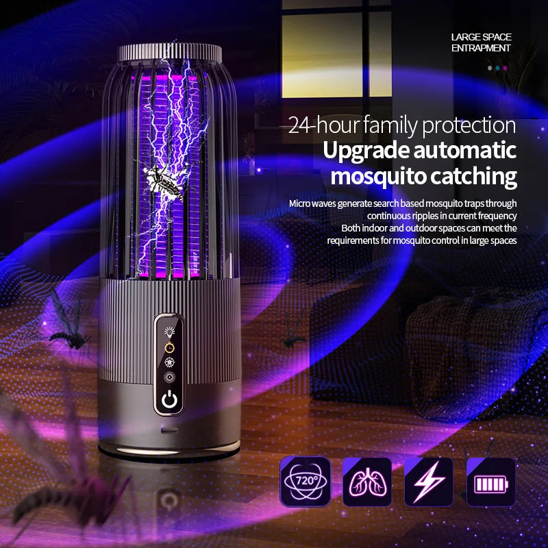 Xiaomi Mosquito Lamp Powerful Electric Killer with Solar USB Charging, Timing Function, Safe Repellent for Infants, Pregnant Women and Outdoor Use