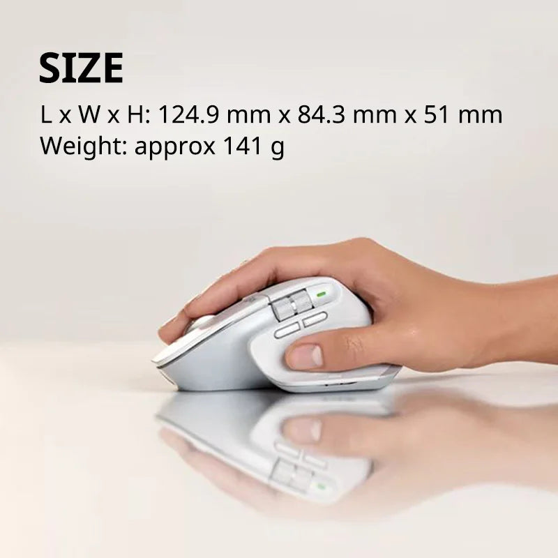 Mouse wireless Logitech – Mouse ergonomico Bluetooth MX Master 3S con controllo multi-dispositivo e flusso di lavoro multi-schermo per laptop e desktop