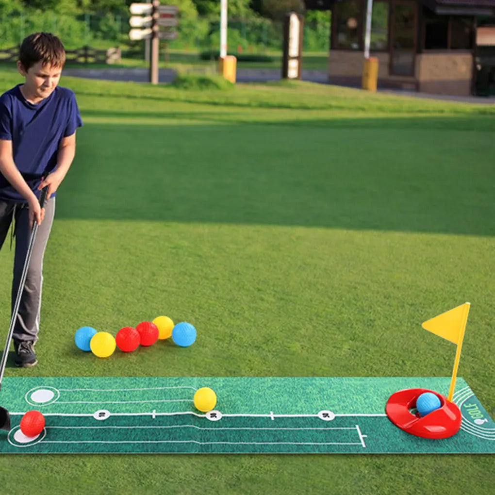Gioco da golf per bambini: set di tappetini per chipping con bersaglio per freccette, mazza da golf, palline adesive, allenamento all'aperto e set di giocattoli