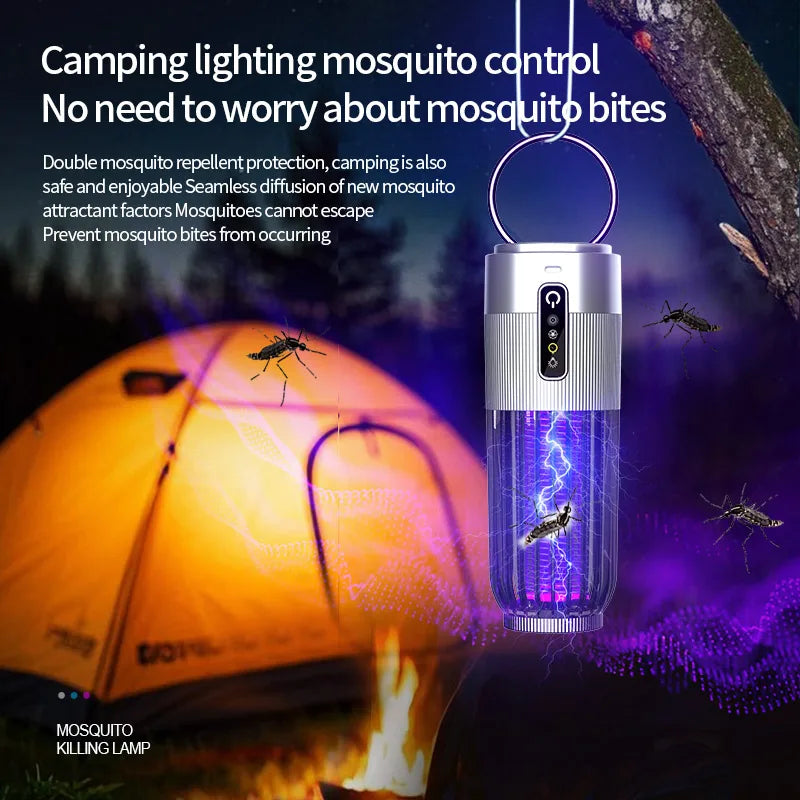 Xiaomi Mosquito Lamp Powerful Electric Killer with Solar USB Charging, Timing Function, Safe Repellent for Infants, Pregnant Women and Outdoor Use
