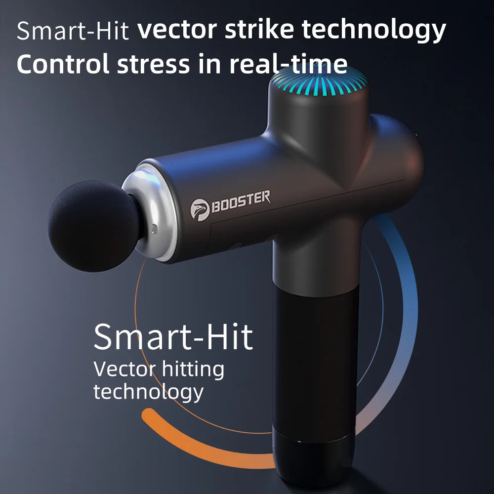 Pistola Massaggiante Booster Lightsaber - Massaggiatore a Percussione Smart-Hit per Recupero Muscolare Profondo