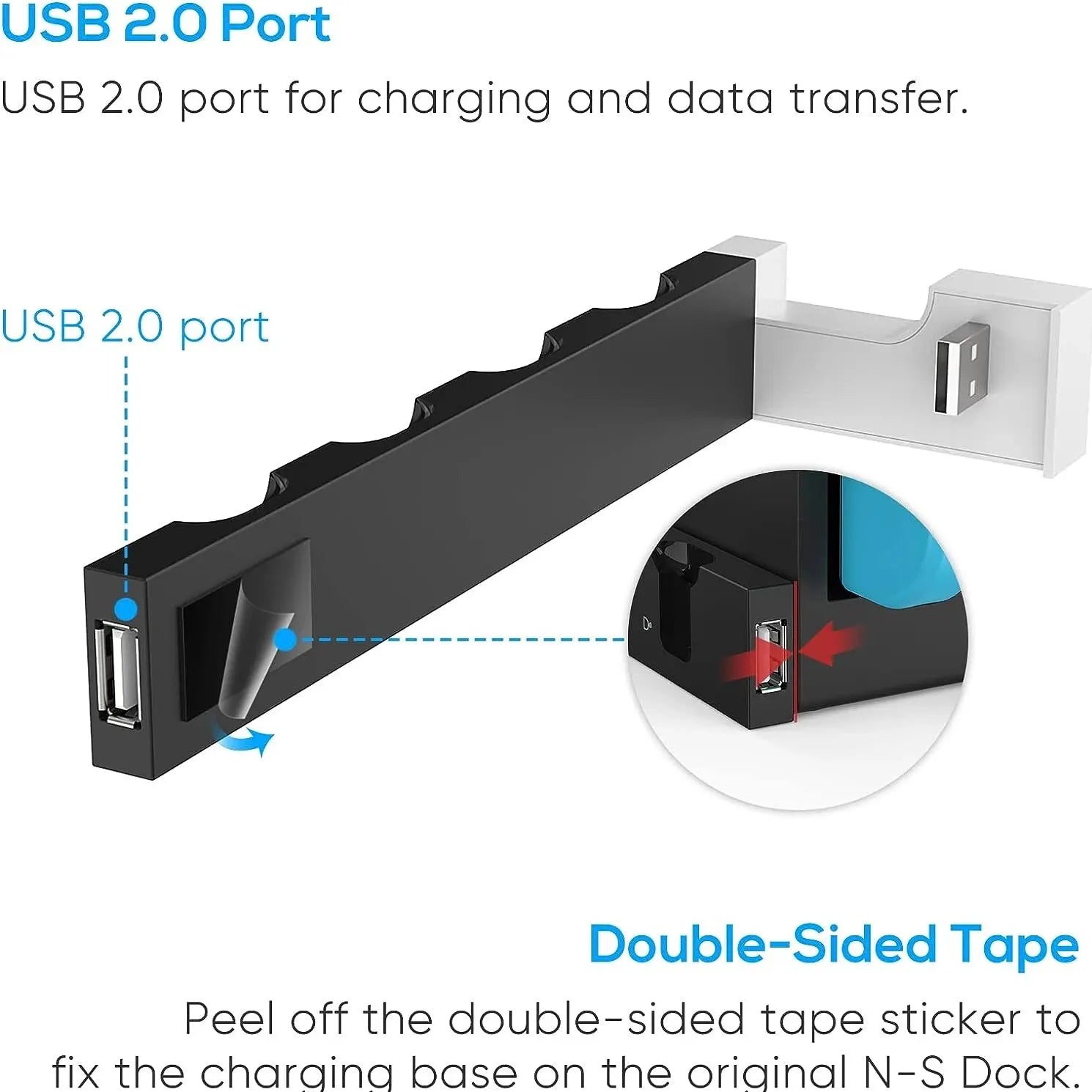 Caricabatterie IPEGA Joycon – Dock Station PG-9186 per Nintendo Switch e OLED | Carica 4 controller contemporaneamente | Display di stato compatto e LED