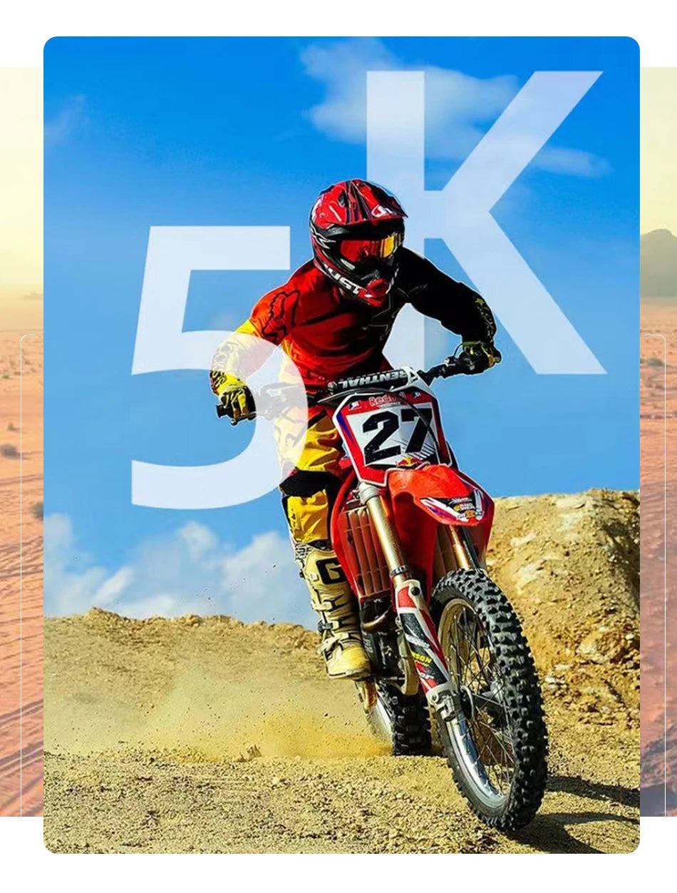 Action Cam CERASTES – V11 5K/4K60FPS Wi-Fi Impermeabile Sport Cam con Anti-Shake, Telecomando, Doppio Schermo e Registrazione Pro Drive