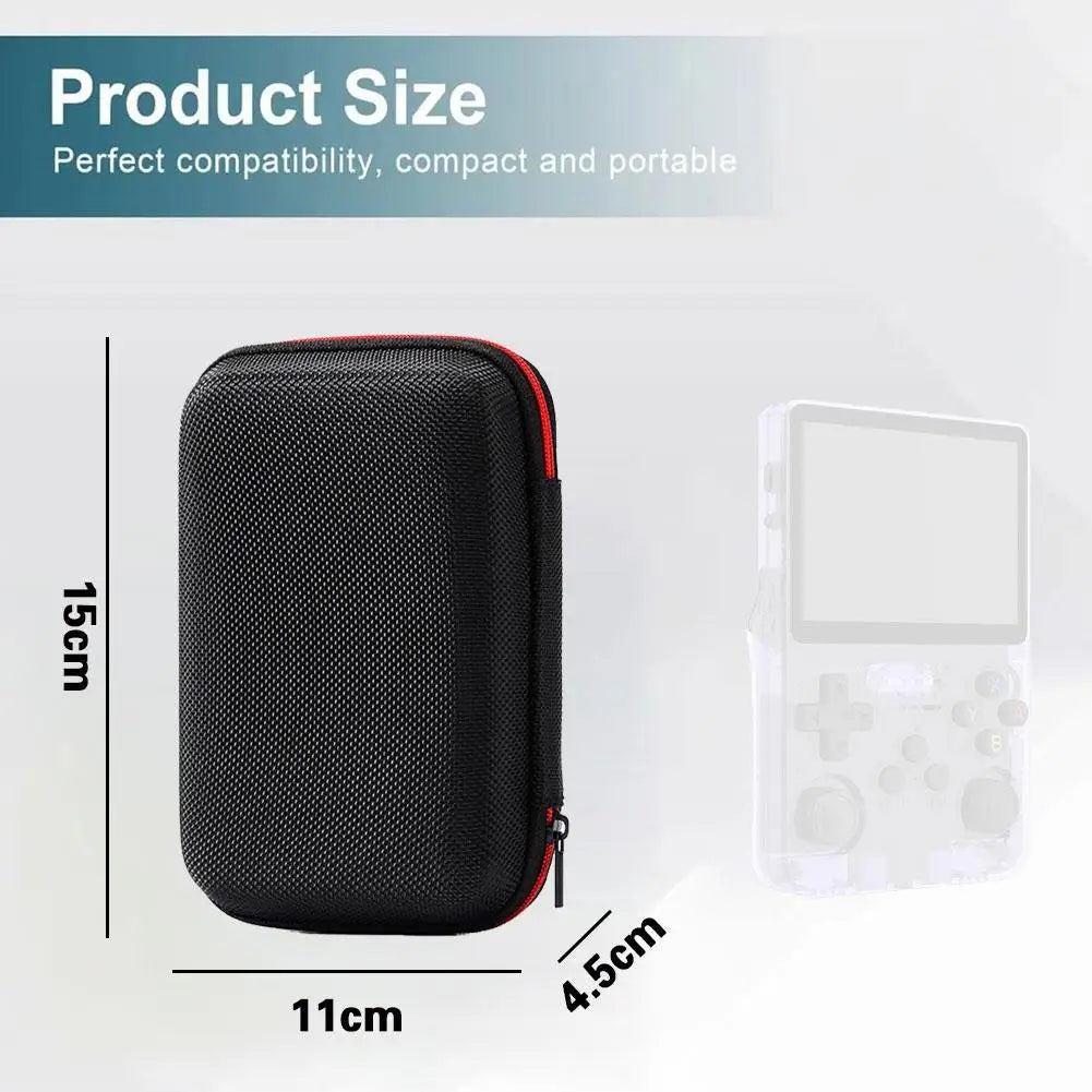 Custodia protettiva – Per R36S / R35S, borsa da trasporto rigida in EVA con tasca a rete, custodia portatile per accessori per console di gioco