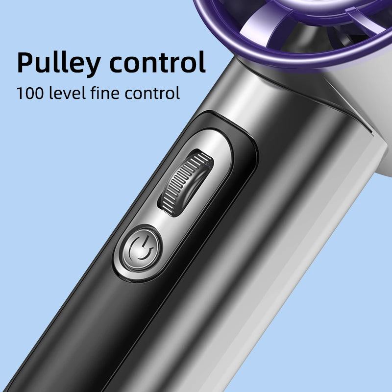 Ventilatore portatile turbo Xiaomi F08 con display a LED, regolazione a 100 velocità, batteria a lunga durata e ricarica rapida USB