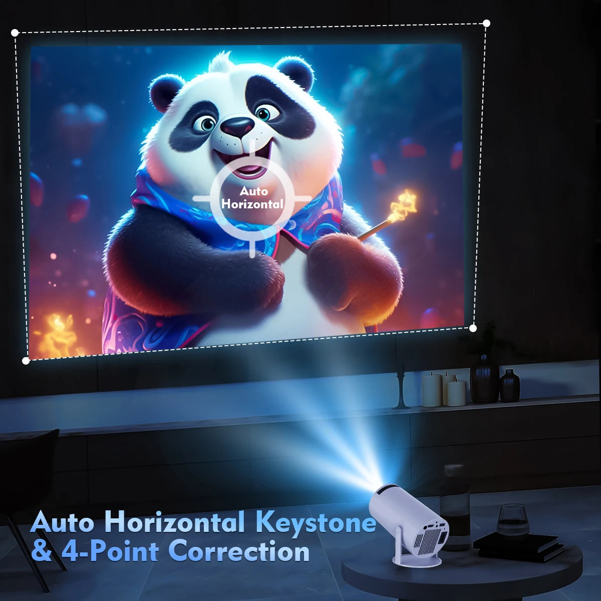 Proiettore Magcubic HY300 Pro 4K LED – Cinema per la casa e l'esterno – Android 11, Dual WiFi6, BT 5.0, 260 lumen ANSI, 1080P
