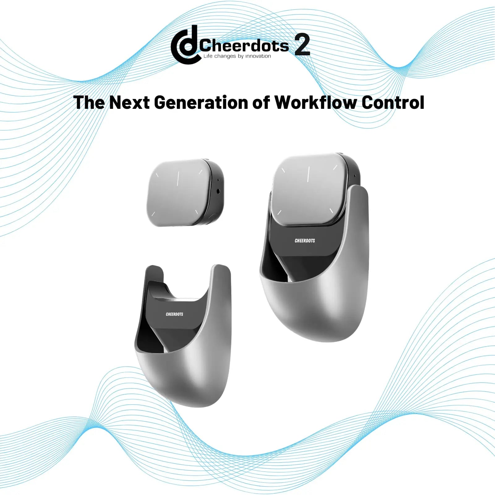 Cheerdots Mouse Air Touchpad – Wireless Detachable AI Mouse with Pocket-Sized All-in-One Control, ChatGPT Voice Recording, Customizable for Gaming & Work