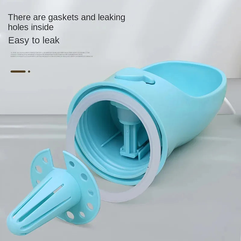 Borraccia Portatile Pet 550ml con Contenitore Cibo e Acqua, Ciotola da Viaggio per Cani e Gatti, Dispenser Antigoccia da Esterno per Cuccioli e Animali di Piccola Taglia