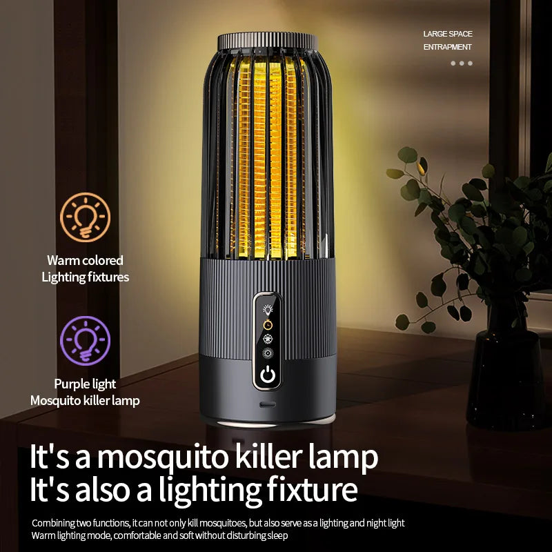 Xiaomi Mosquito Lamp Powerful Electric Killer with Solar USB Charging, Timing Function, Safe Repellent for Infants, Pregnant Women and Outdoor Use