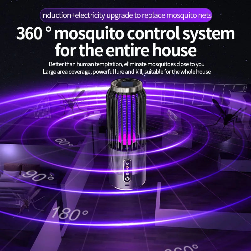 Xiaomi Mosquito Lamp Powerful Electric Killer with Solar USB Charging, Timing Function, Safe Repellent for Infants, Pregnant Women and Outdoor Use
