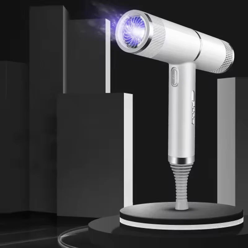 Asciugacapelli – Tecnologia professionale agli ioni negativi, asciugatura rapida, silenzioso, strumento per lo styling compatto e portatile