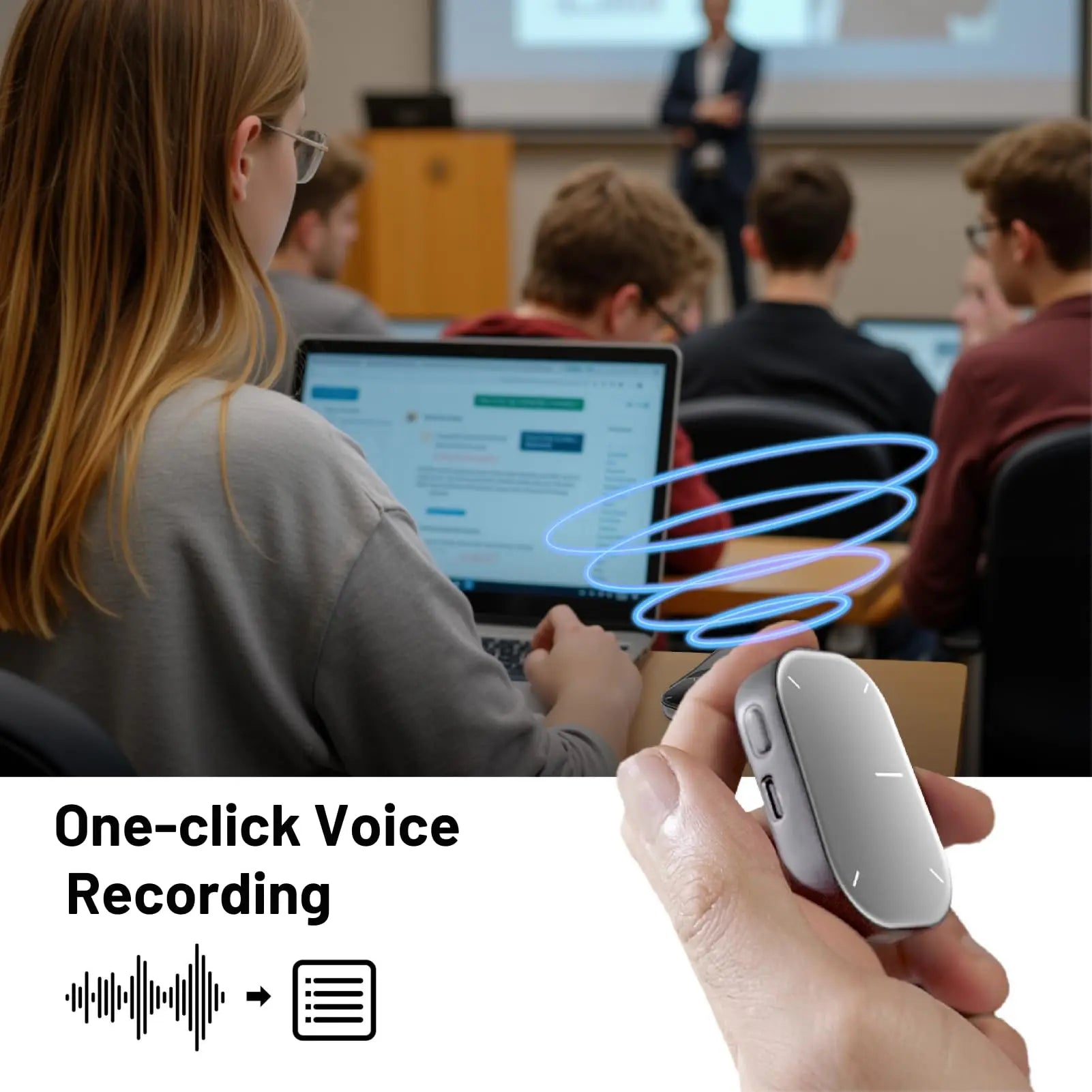 Cheerdots Mouse Air Touchpad – Wireless Detachable AI Mouse with Pocket-Sized All-in-One Control, ChatGPT Voice Recording, Customizable for Gaming & Work