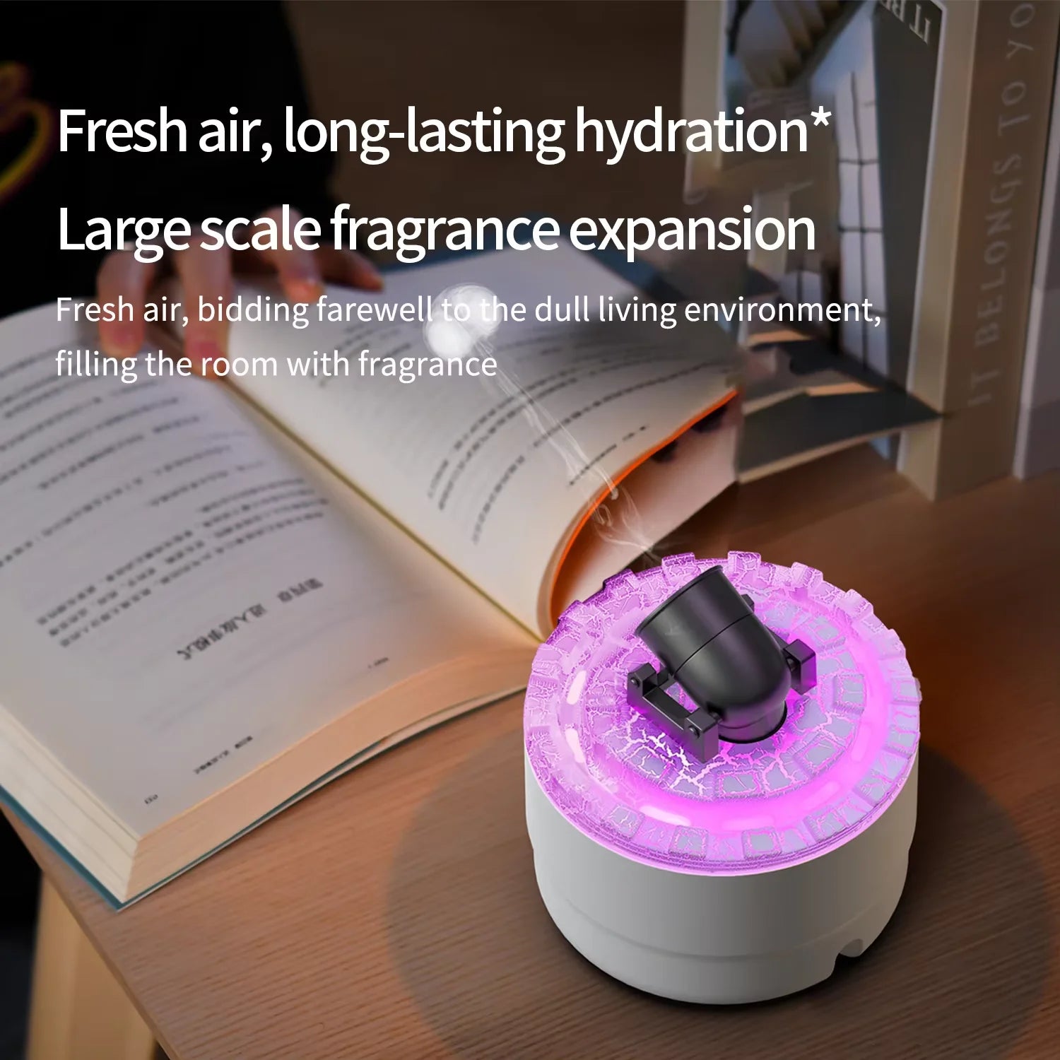 Diffusore di Oli Essenziali Lava Crack – Umidificatore Nebbia Vulcano