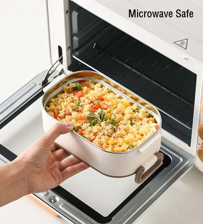 Bento Box Termico - Contenitore per il Pranzo in Acciaio Inox 304 a Doppio Strato da 1500 ml con Borsa Isolante, Conservazione degli Alimenti a Tenuta Stagna per Adulti e Studenti