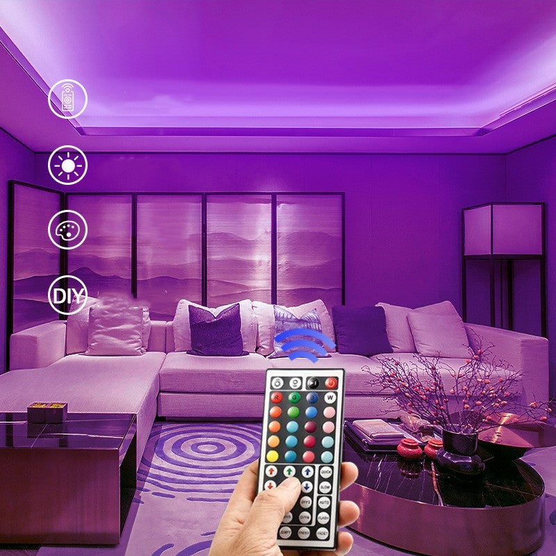 Strisce luminose a LED – Set di cinture reattive alla musica con illuminazione ambientale intelligente a 7 colori