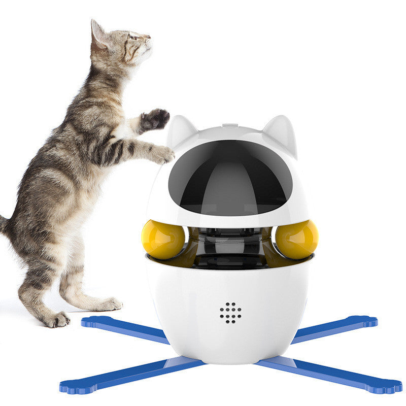 Interactive Spill Ball – Set di giocattoli con distributore automatico di bastoncini e dolcetti per gatti