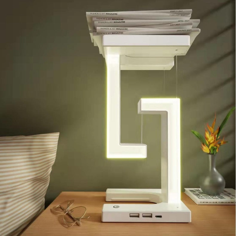 Lampada galleggiante – Lampada a sospensione con ricarica wireless per camera da letto e arredamento per la casa