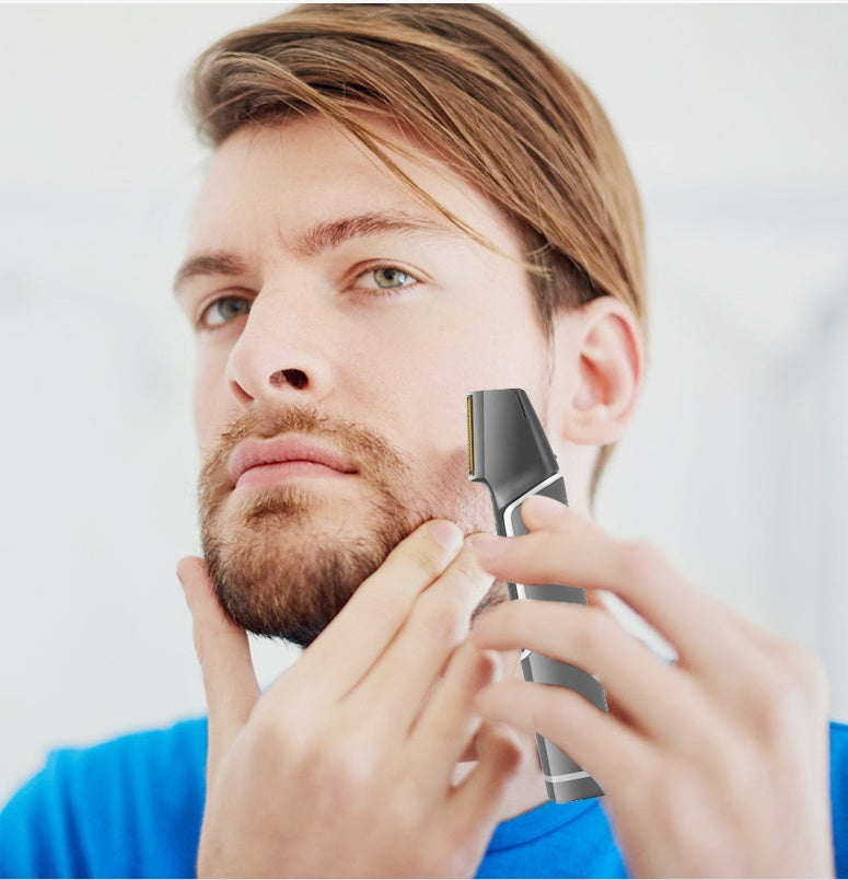 Tagliacapelli per il corpo - Rasoio USB retrattile e strumento di toelettatura portatile per uomo