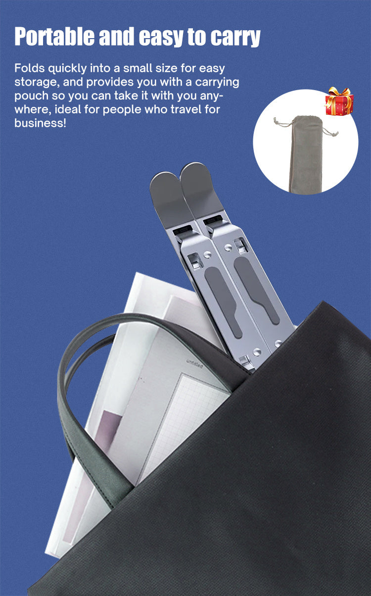 Supporto ergonomico per laptop – Base pieghevole in alluminio per notebook