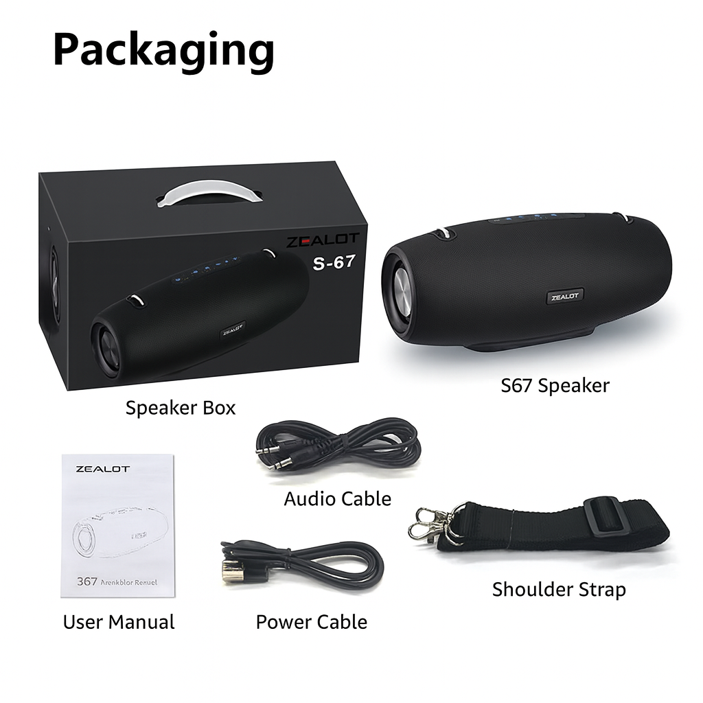 Altoparlante portatile per esterni: suono wireless da 60 W, bassi profondi, impermeabile IPX6, altoparlante potente per feste in campeggio