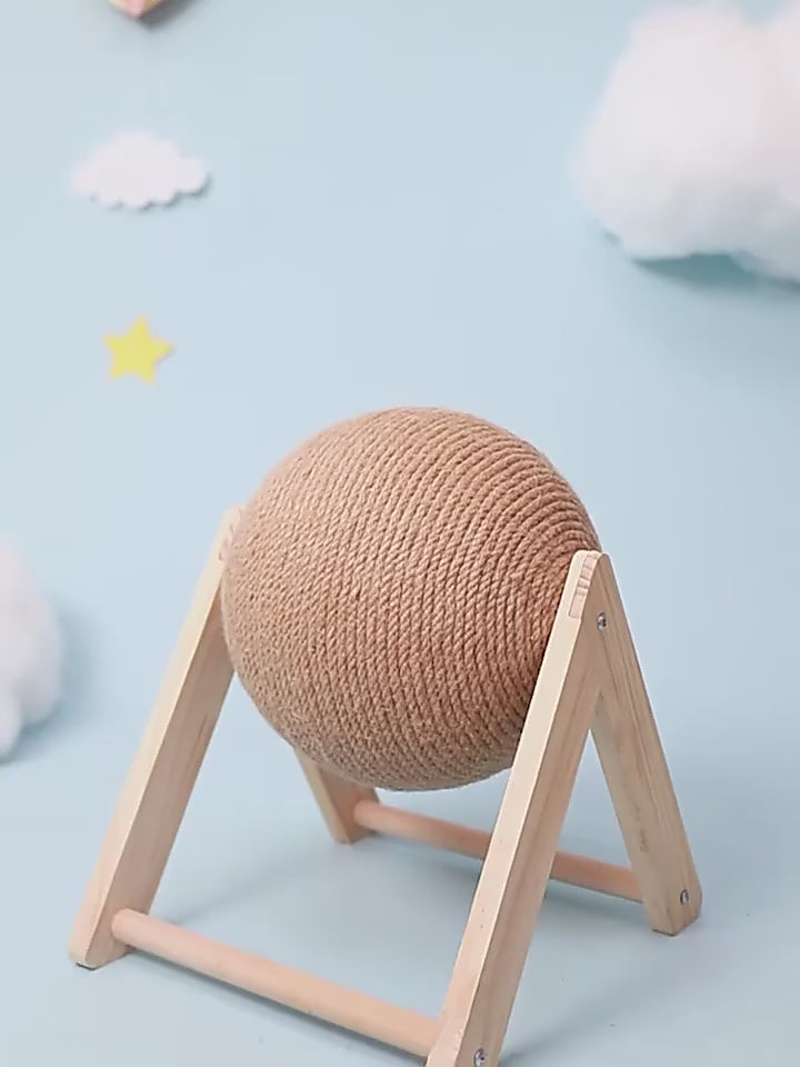 Cat Scratching Ball Sisal Rope Toy Board for Kittens, Grinding Paws, Wear-Resistant Cat Scratcher, Pet Furniture Supplies