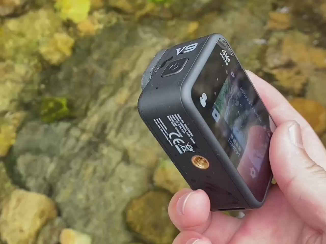 Action Camera Go CERASTES V9 4K WiFi Anti-shake con schermo di controllo remoto, impermeabile, videocamera sportiva professionale, registrazione di guida