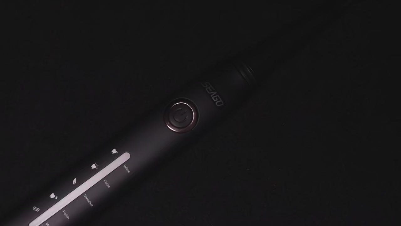 SEAGO Sonic Electric Toothbrush - 8 Replacement Heads, USB Rechargeable, Deep Teeth Cleaning